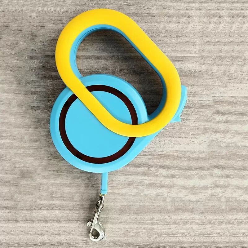 INF Laisse Rétractable Automatique pour Animaux de Compagnie 5M - Arrêt à Un Bouton, Poignée Antidérapante