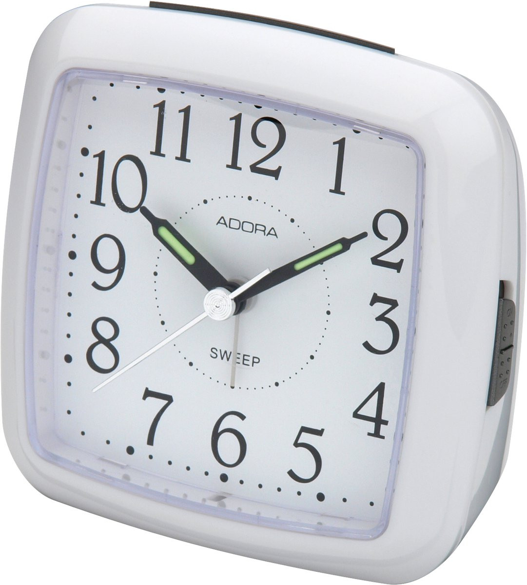 Adora Wekker met Snooze en Verlichting, Witte Alarmklok