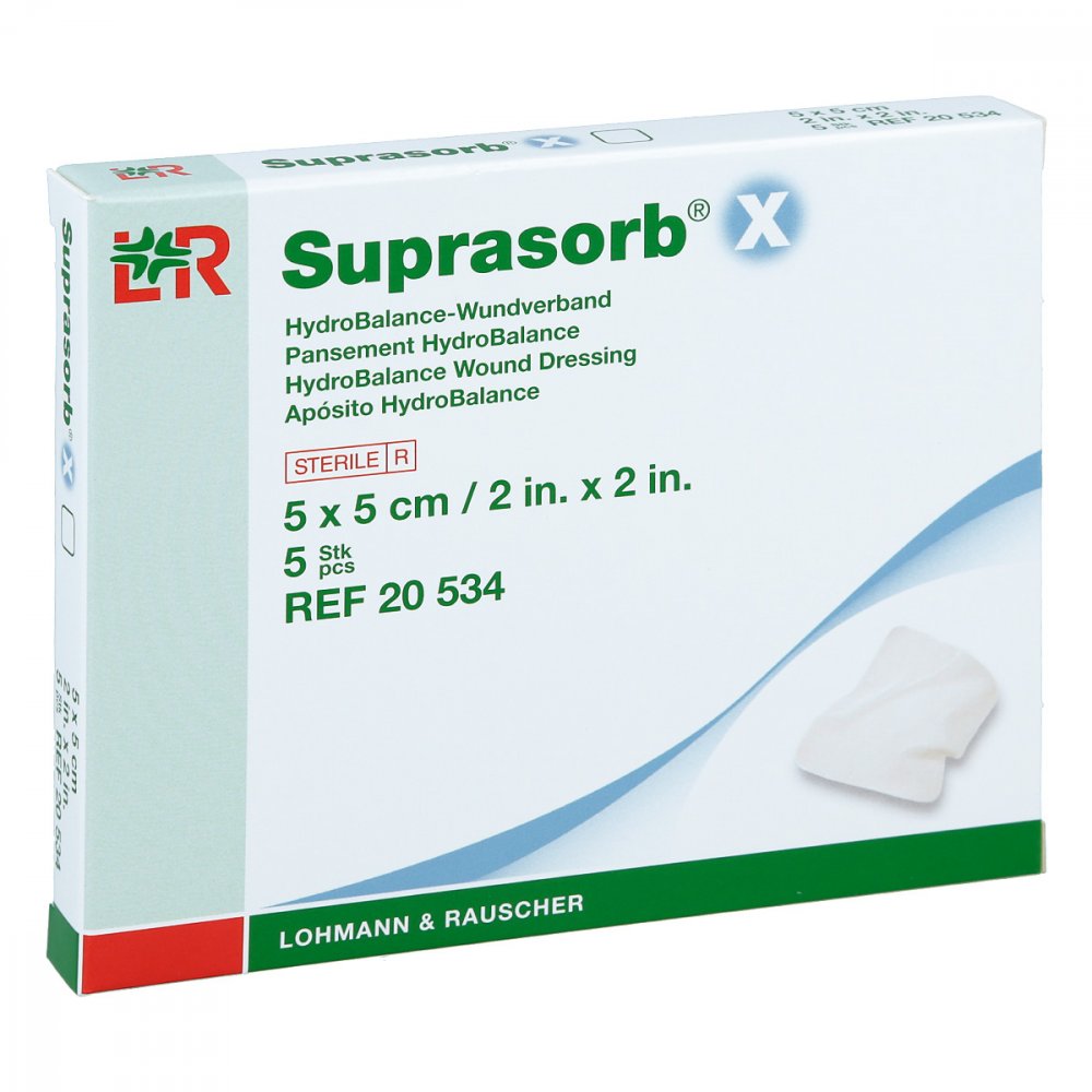 Lohmann & Rauscher GmbH & Co.KG Suprasorb X Hydrobalance Wundverband 5x5cm 03490803