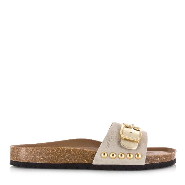 DWRS Label Dwrs java leren slippers leren slippers dames