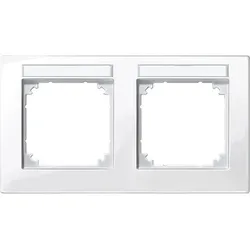 Merten M-PLAN-Rahmen 2f. beschriftbar, waager 514219