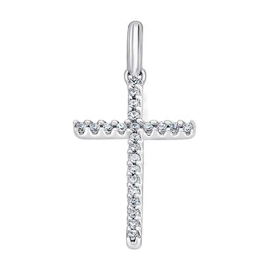 Kettenanhänger ONE ELEMENT "0,07 ct Diamant Brillant Anhänger aus 585 Weißgold", silber, Schmuckanhänger, Damen, 0,07 mit Diamant, Diamanten Gold Weißgold 585, Diamanten, Gold, Weißgold 585, Kettenanhänger, Dezenter Glanz – Diamantakzente für...