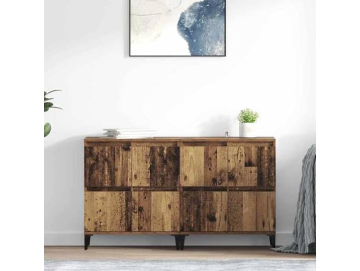 RJPLMFV Anrichte mit 2 Türen, Antikholz, 60 x 35 x 70 cm Robuste Holzkonstruktion, Lagerregale, modernes Design, einfache Montage, für Wohnzimmer und Küche