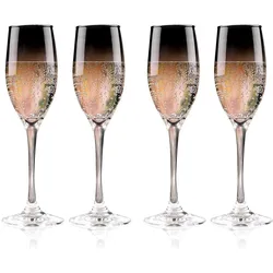 alpina Champagne glass - Smoke 4pc, Weingläser, Transparent