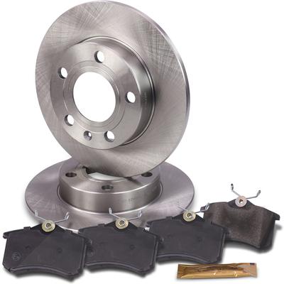Bestprice Bremsscheiben + Bremsbeläge Hinterachse Voll [Hersteller-Nr. 10602985] für Audi