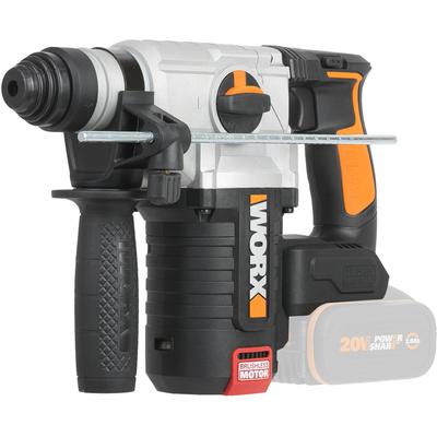 Akku-Bohrhammer WORX "NITRO WX380.9", bunt (schwarz, orange), B:8,6mm H:20,4mm L:31,4mm, Bohrmaschinen, 3-IN-1, bürstenloser Motor, 2,2J Schlagenergie, ohne Akku & Ladegerät