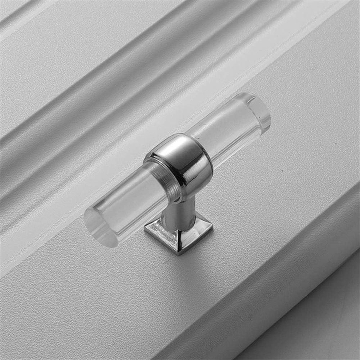 Modern Acryl Deurknoppen en Handgrepen voor Kast en Lade - Helder Zijde - 128 mm