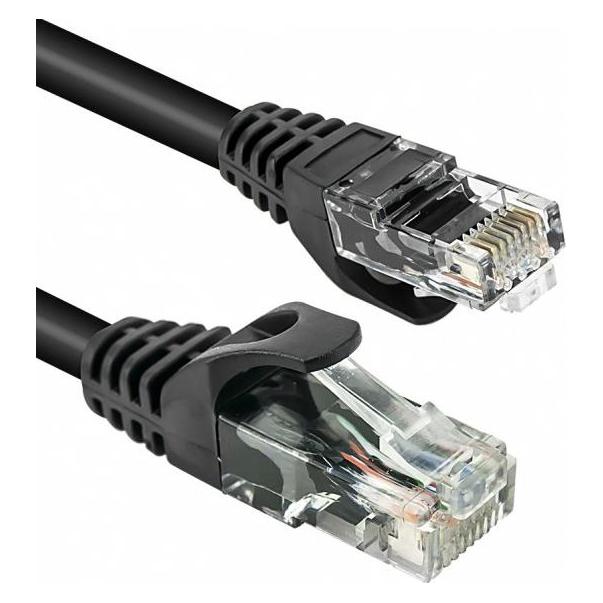 Vultech TAAU100-UTP-BK Netzwerkkabel Schwarz 10 m Cat6 U/UTP (UTP) (CAT6, 10 m) (TAAU100-UTP-BK)