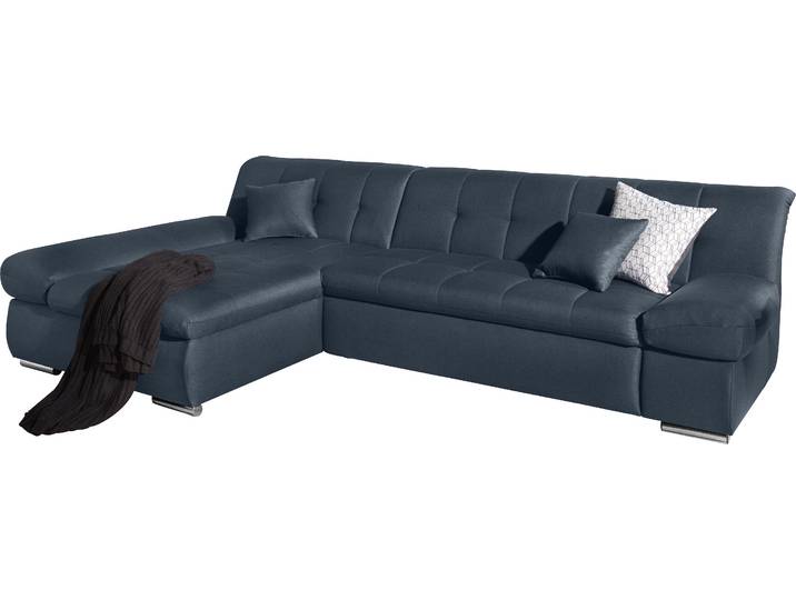 DOMO collection MONA 297x173 cm, modern & komfortabel, optional mit Komfortfunktionen whlw. mit Bettfunktion, L-Form