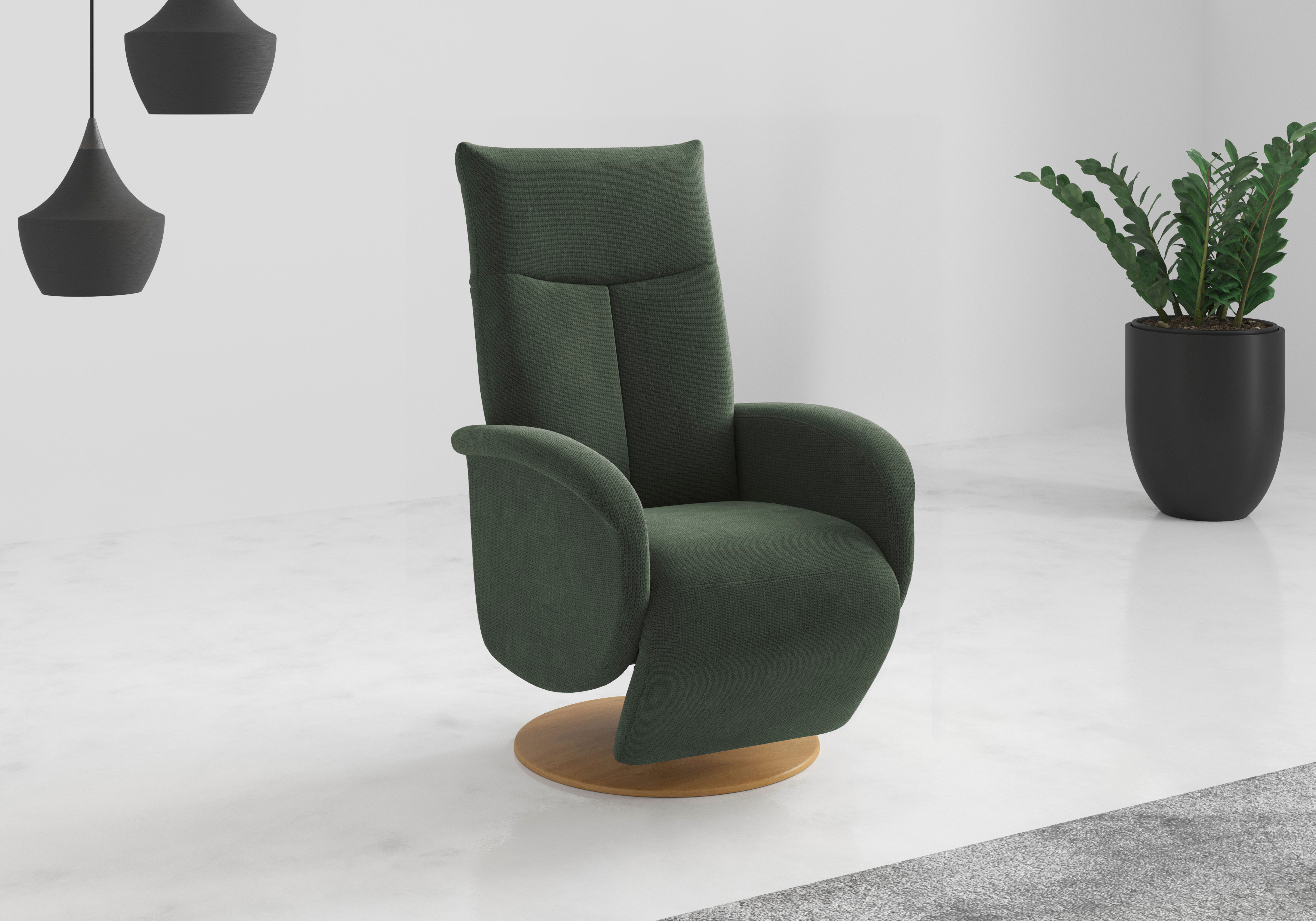 GOODproduct "Grenoble mit Kopfteilverstellung & Drehfunktion, weitere Funktionen" Ergonomie M: manuelle Fussstütze & Rückenlehne jungle Struktur weich, Ergonomie M, B/H/T: 75cm x 113cm x 82cm