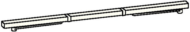 Dorma Gleitsch. GSR/V f. TS 93 B blanc 9016 Bandes mécan. ; Dorma-Glas (64102011)