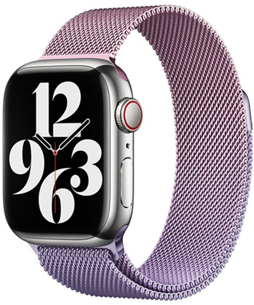 INCOVER Apple Watch (38/40/SE/41/42mm) Gradient Magnetic Stainless Steel Strap - Lyserød / Lilla