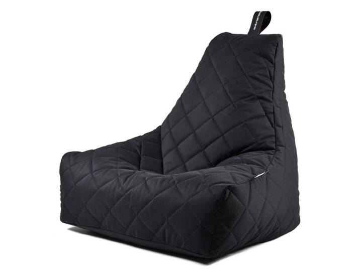 b-bag extreme lounging Sitzsack mighty-b Black - Quilted In & Outdoor