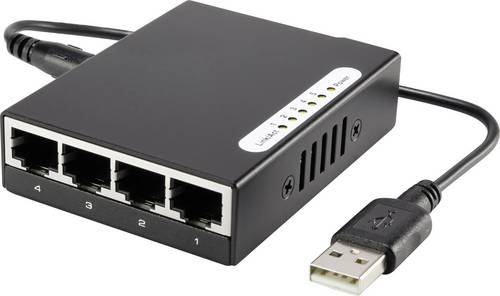 Renkforce RF-4451433 RF-4451433 Netzwerk Switch 5 Port 100MBit/s USB-Stromversorgung