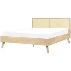 BETT 160/200cm Heller Holzfarbton Monpazier
