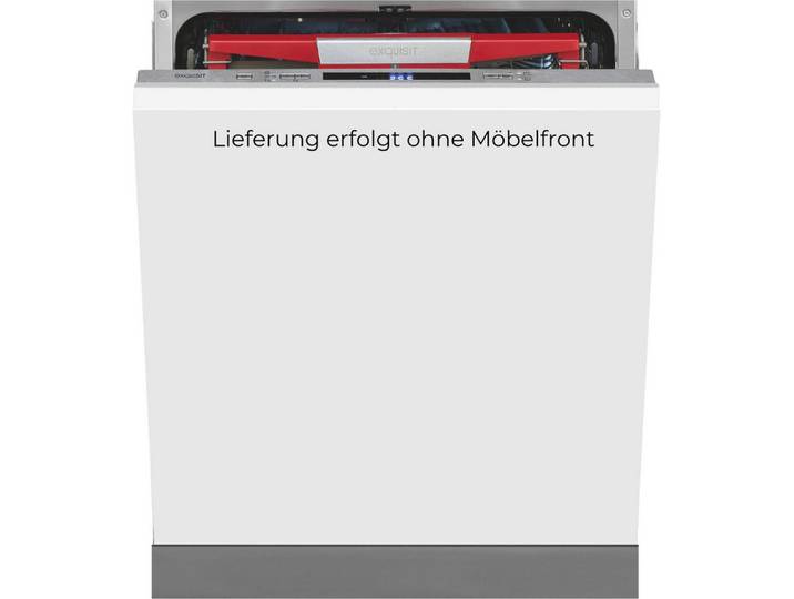 exquisit vollintegrierbarer Geschirrspüler 9614 EGSP9614-E-030A inox, 9,5 l, 14 Maßgedecke, 14 Maßgedecke & flüsterleise 42 dB – stark und angenehm ruhig