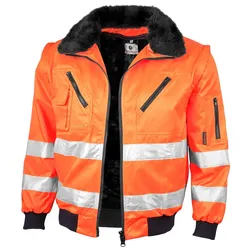 QUALITEX HIGH QUALITY WORKWEAR Pilotenjacke signal warnorange Damen: 40 Herren: M