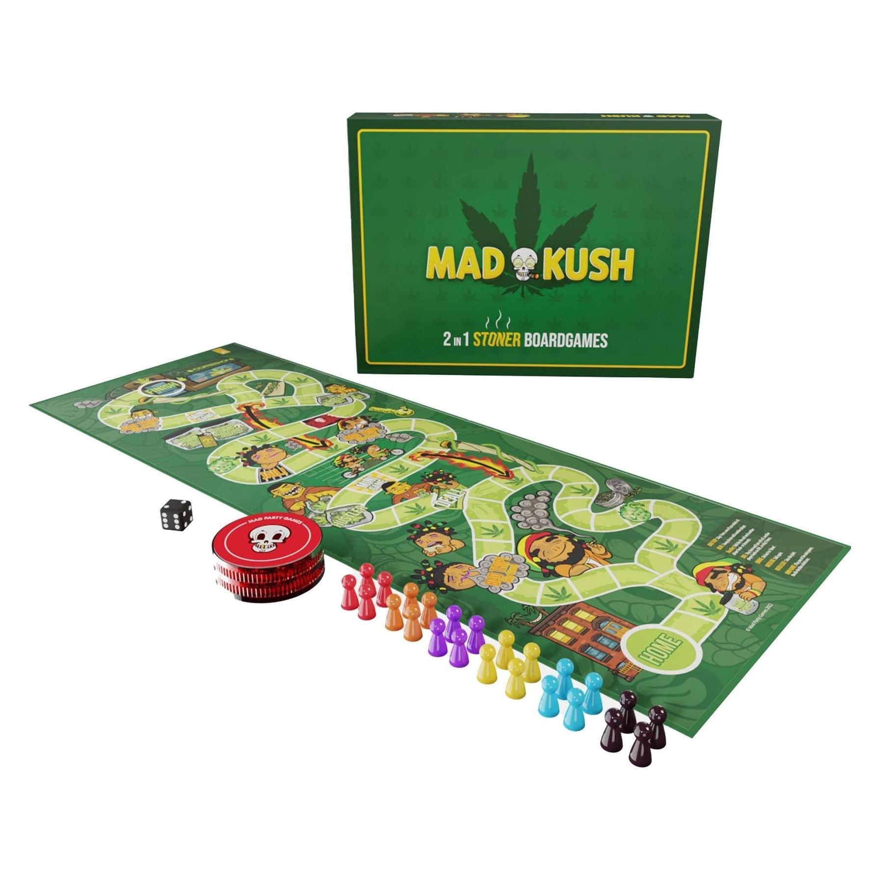Mad Party MadKush 2in1 Board Game (Englisch, 2 - 4 Spieler) (8719327578056)