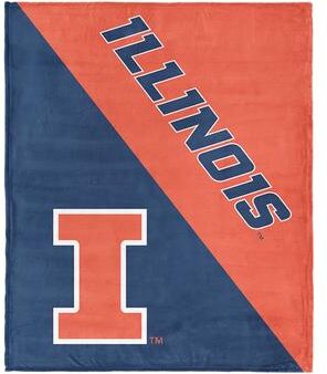 NCAA Big Ten Halftone Silk Touch Throw Blanket