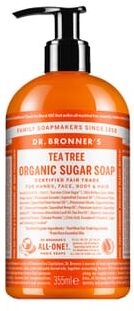 Dr Bronners SABONETE DE AÇÚCAR ORGÂNICO DE ÁRVORE DO CHÁ 355ml