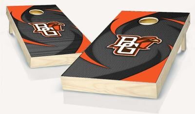 Skip's Garage Bowling Green Falcons Swoosh Outdoor Cornhole Board Set