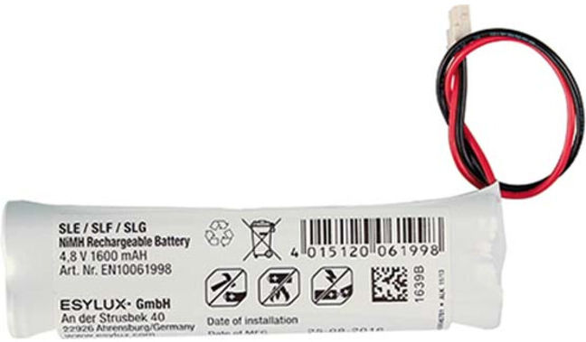 ESYLUX Batterie NiMh SLE/SLF 4,8V/1,6Ah SLESLFBA.NiMH1600mAh (EN10061998)