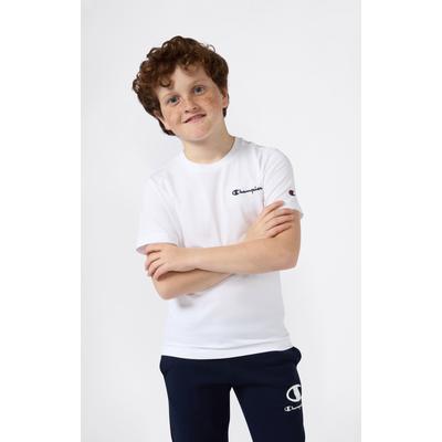 Champion "ICONS CONTRAST Crewneck T-Shirt" mit Rundhalsausschnitt, Kurzarm, aus Baumwolle, klassischer Schnitt