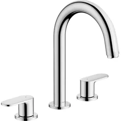 Hansgrohe 3-Loch Waschtischarmatur Vernis Blend chrom, 71553000 71553000