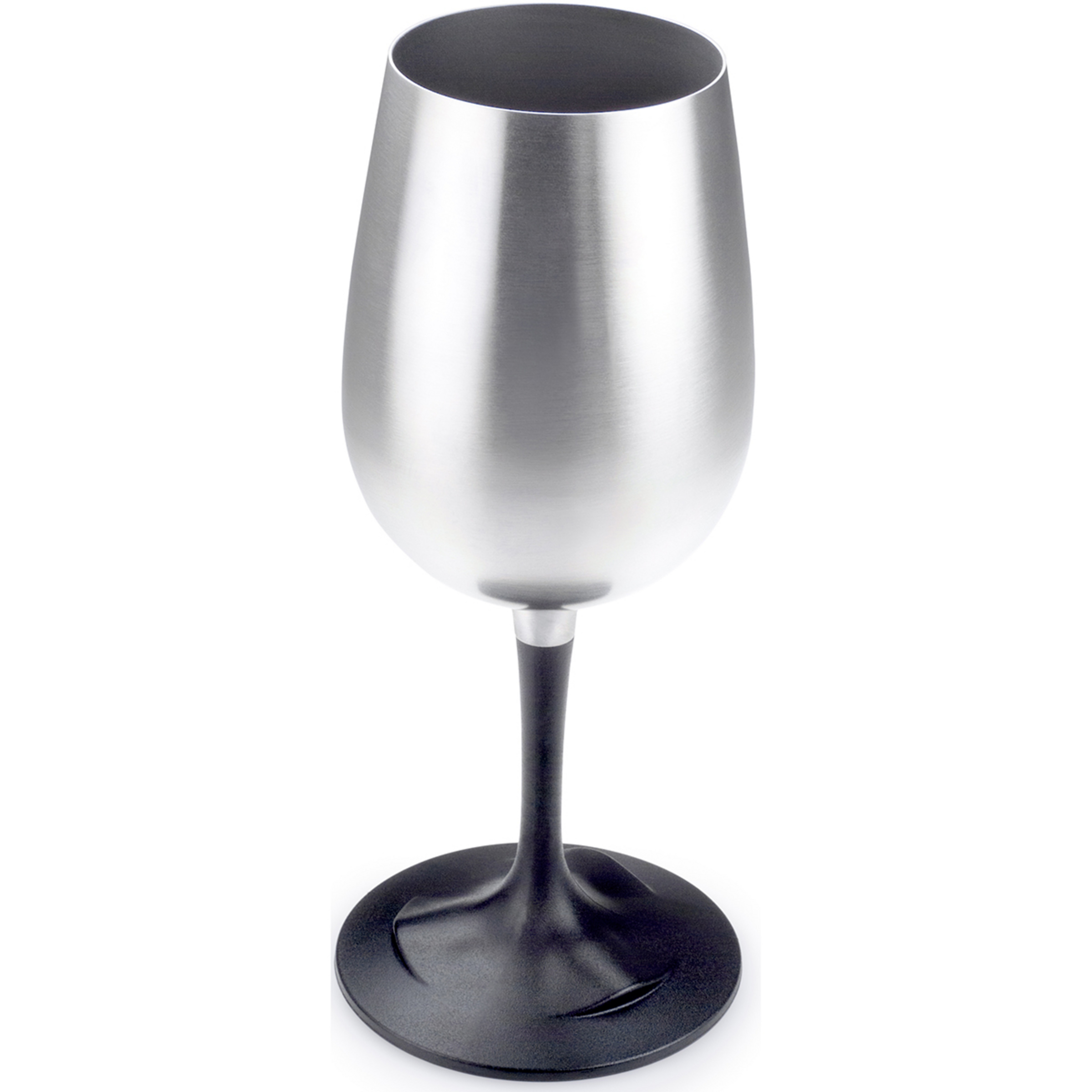 GSI Glacier Stainless Nesting Wein Glas Campinggeschirr silber Camping