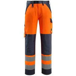 MASCOT Maitland Hose mit Knietaschen SAFE LIGHT Hi-vis Orange / Schwarzblau 64 - 15979-948-14010-82C64 - Hi-vis Orange / Schwarzblau