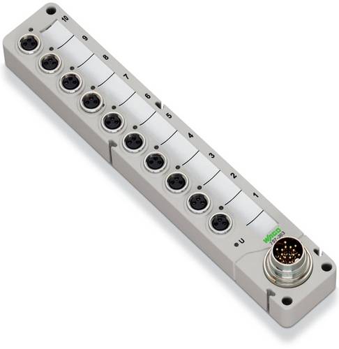 WAGO 757-343 Sensor/Aktorbox passiv M8-Verteiler mit Metallgewinde 1St.