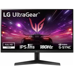 LG UltraGear 24GS60F-B (1920 x 1080 Pixel, 23.80"), Monitor, Schwarz