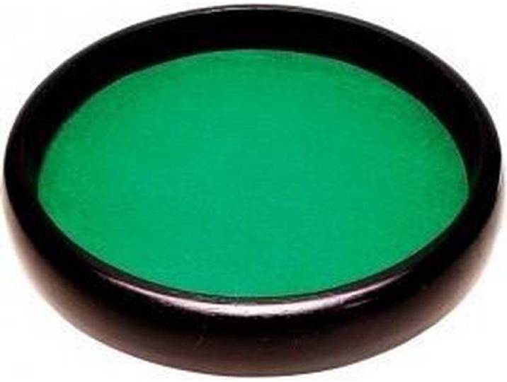 HOT Games Dobbelpiste - Pokerbak rond 35 cm - Bruin hout met groen vilt