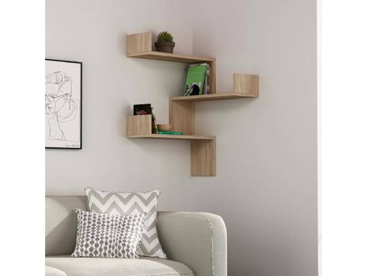 Dmora Regal Sao 60x90x60h cm Braun, 3 Böden