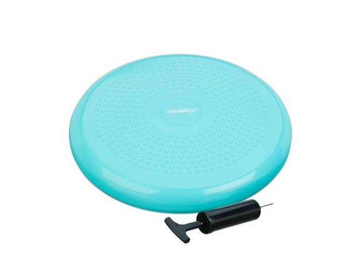 Relaxdays Balance Kissen 33 cm mit Luftpumpe