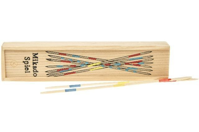 Goki Mikado Houten spel met doosje met schuifdeksel B/D/H: 19,5 x 2,5 x 4,25 mm