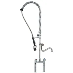 KBS Gastrotechnik PREMIUM Knebel-Geschirrwaschbrause mit Schwenkhahn und LOW-Flow Brause
