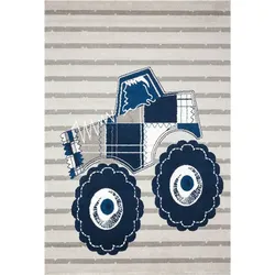 Peyer Syntex Teppich Lukas blau Ø 120 cm