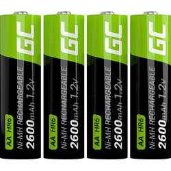 Green Cell HR6 Mignon (AA)-Akku NiMH 2600 mAh 1.2 V 4 St. GR01