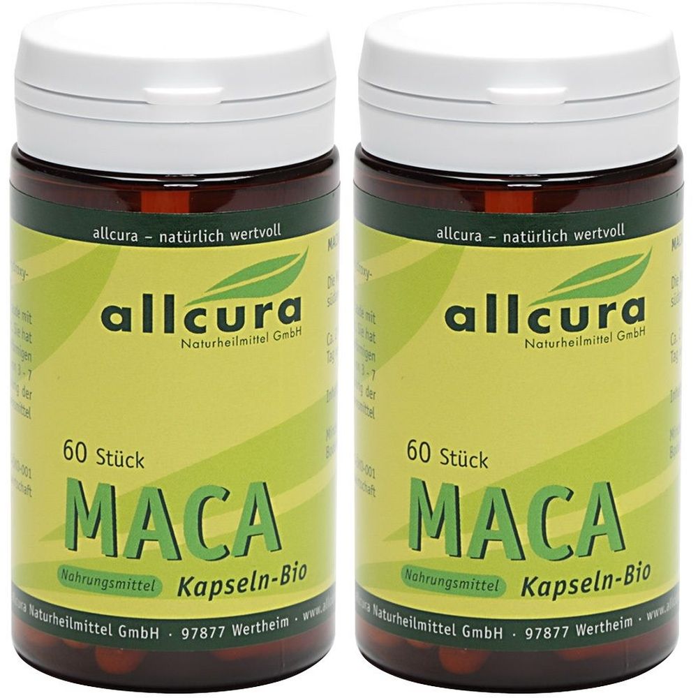 Maca Kapseln 500Mg Bio 2x 2x60 St
