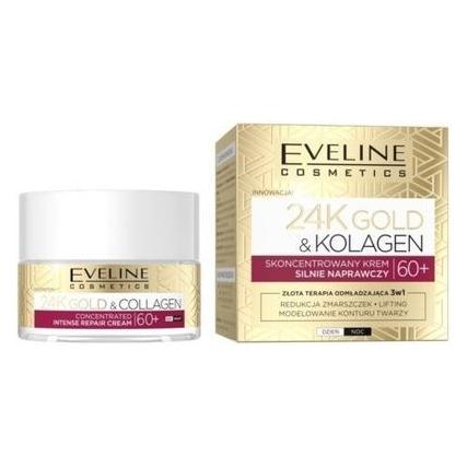 Eveline Cosmetics 24K Gold & Collagen Concentrated Strong Repairing Day & Night Cream 60+ 50Ml (50 ml) (40272611)