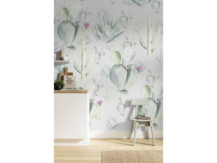 Vlies Fototapete Cactus Grey 200cm