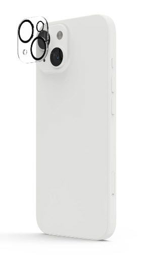 Hama 222744 Cam Protect Kameraobjektivschutz gehärtetes Glas 9H für Apple iPhone 14 / 14 Plus Bruchfest, Schlagfest, Kratzresistent, Splitterfrei, Schockresistent 00222744