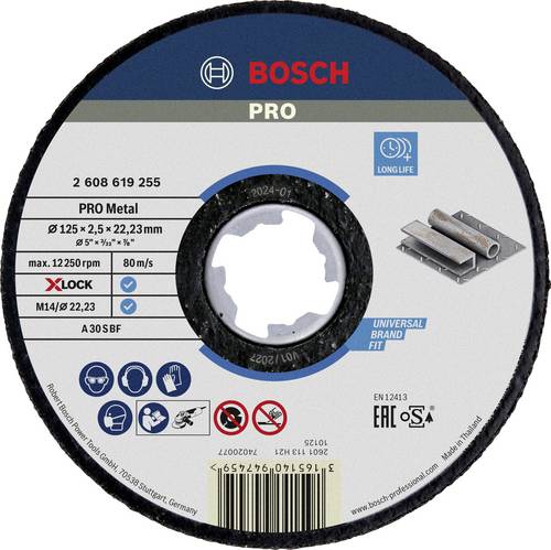Bosch Accessories 2608619255 Trennscheibe gerade 125mm Metall