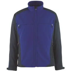 Softshelljacke "DRESDEN" Unique Zweifarbig - XS - kornblau/schwarz