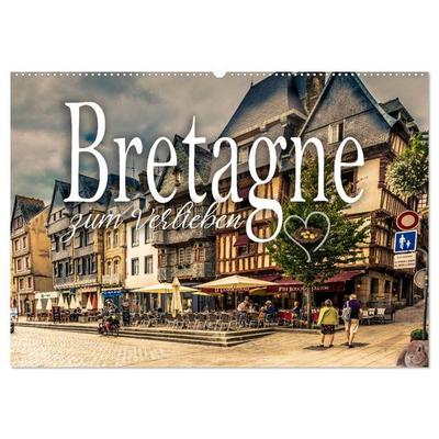 Bretagne zum Verlieben (Wandkalender 2027 DIN A2 quer), CALVENDO Monatskalender