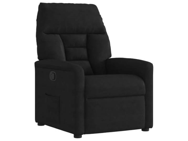 Makastle Relaxsessel Schwarz Mikrofasergewebe