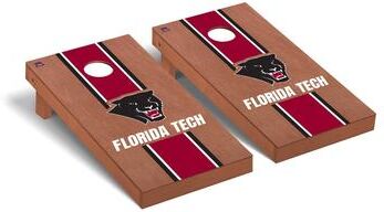 Skip's Garage Florida Tech FIT Panthers Rosewood Cornhole Board Set