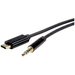 ROLINE Adapter Kabel USB Typ C - 3,5mm Audio, ST/ST, schwarz, 3 m 12.03.3218