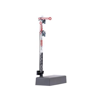 Modelleisenbahn-Signal MÄRKLIN "Hauptsignal mit Gittermast (Hp 0 / Hp 1 / Hp 2) - 70416", schwarz-weiß (bunt), Modelleisenbahn-Erweiterungen, Kinder, Kunststoff, Metall